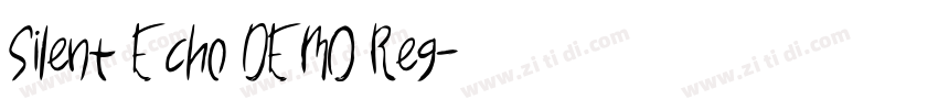 Silent Echo DEMO Reg字体转换